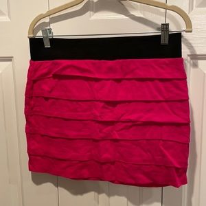 Express Fuchsia Mini Skirt